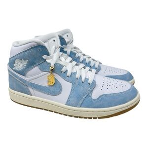 Women’s Air Jordan 1 Mid SE Denim HQ2005100 White/Worn Blue/Sail Size 9.5